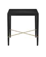 Picture of VERONA BLACK LINEN END TABLE