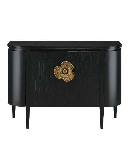 Picture of BRIALLEN BLACK DEMI-LUNE CABINET