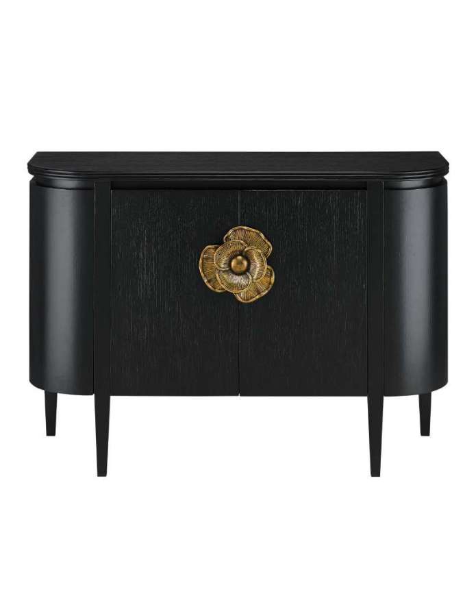 Picture of BRIALLEN BLACK DEMI-LUNE CABINET