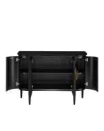 Picture of BRIALLEN BLACK DEMI-LUNE CABINET