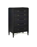 Picture of VERONA BLACK FIVE-DRAWER CHEST