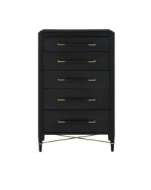 Picture of VERONA BLACK FIVE-DRAWER CHEST