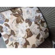 Picture of WOVEN ARM CHAIR - COM1: BROWN FLORAL