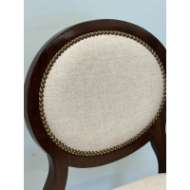 Picture of VENTURA OVAL SIDE CHAIR - FABRIC UPHOLSTERY