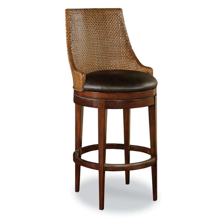 Picture of WOVEN LEATHER BAR STOOL