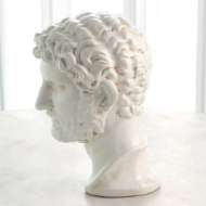 Picture of HADRIAN BUST-WHITE GLAZE