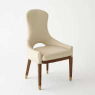 Picture of NOLA DINING CHAIR-IVORY LEATHER