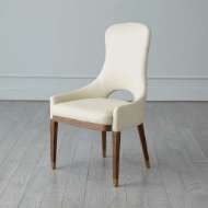 Picture of NOLA DINING CHAIR-IVORY LEATHER