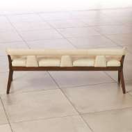 Picture of MODERNO BENCH - IVORY MARBLE LEATHER