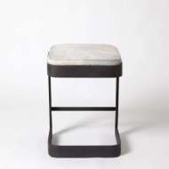 Picture of REGAN BAR STOOL W/GREY HAIR-ON-HIDE-GRAPHITE