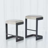 Picture of REGAN BAR STOOL W/GREY HAIR-ON-HIDE-GRAPHITE