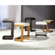 Picture of REGAN BAR STOOL W/GREY HAIR-ON-HIDE-GRAPHITE