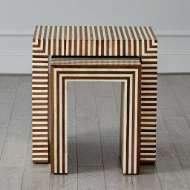 Picture of SIENNA NESTING END TABLES-WALNUT/BONE