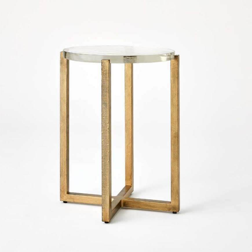 Picture of ICE BLOCK TABLES-ANTIQUE GOLD