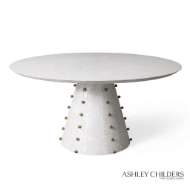 Picture of SPHERES DINING TABLE-WHITE BURL