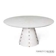 Picture of SPHERES DINING TABLE-WHITE BURL