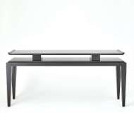 Picture of POISE CONSOLE TABLE-BLACK SATIN