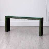 Picture of POSH CONSOLE-HAIR-ON-HIDE GREEN