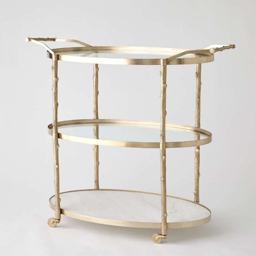 Picture of ARBOR BAR CART-BRASS