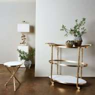 Picture of ARBOR BAR CART-BRASS