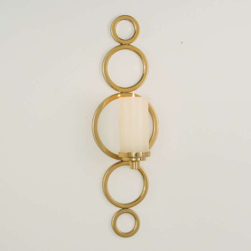 Picture of PROGRESSIVE RING SCONCE-BRASS