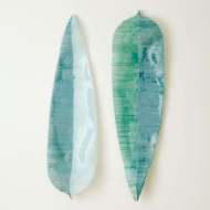 Picture of GLASS WALL LEAF-BLUE/GREEN