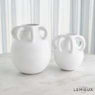 Picture of AMPHORA LOOP VASE COLLECTION-WHITE