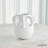 Picture of AMPHORA LOOP VASE COLLECTION-WHITE