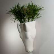 Picture of EQUUS WALL VASE-LIMESTONE FINISH