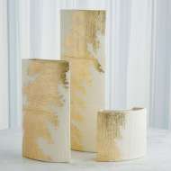 Picture of SPLASHY GOLD LEAF VASES