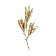 Picture of MANGO LEAVES WALL DECOR-BRASS