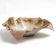 Picture of FOLDED RIPPLE BOWL-RAKU