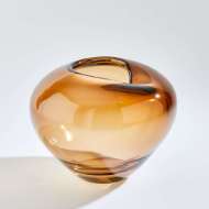 Picture of UNDULATING VASES-DARK AMBER