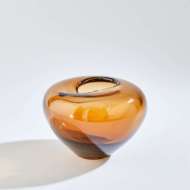 Picture of UNDULATING VASES-DARK AMBER