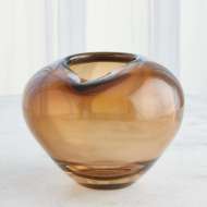 Picture of UNDULATING VASES-DARK AMBER