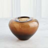 Picture of UNDULATING VASES-DARK AMBER