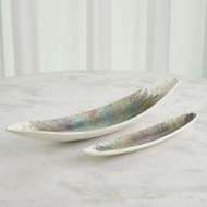 Picture of EXPLOSION GONDOLA BOWLS-IVORY/BLUE