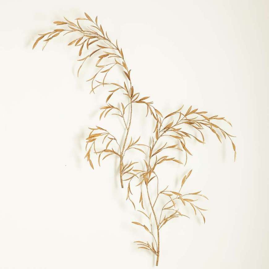 Picture of S/2 WEEPING WILLOW WALL DECOR-GOLD LEAF