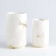 Picture of ALABASTER CYLINDER VASE-WHITE