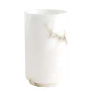 Picture of ALABASTER CYLINDER VASE-WHITE