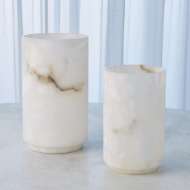 Picture of ALABASTER CYLINDER VASE-WHITE