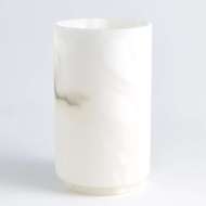 Picture of ALABASTER CYLINDER VASE-WHITE