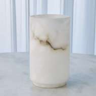 Picture of ALABASTER CYLINDER VASE-WHITE