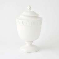 Picture of VILLA GREEK KEY URN-MATTE WHITE