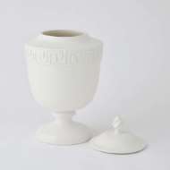 Picture of VILLA GREEK KEY URN-MATTE WHITE