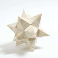 Picture of STELLATED DODECAHEDRON-WHITE BONE