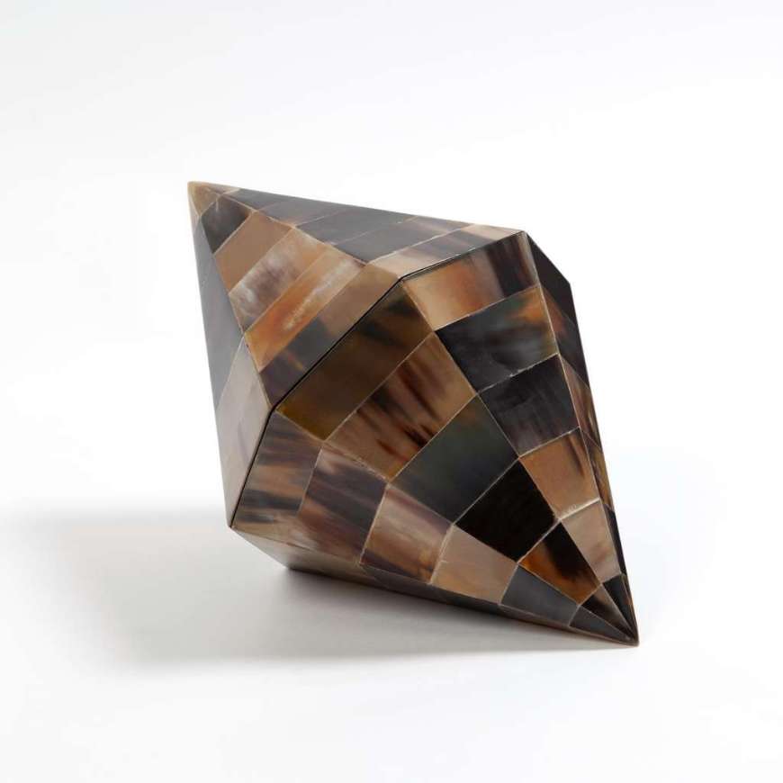 Picture of TRIANGLE CONE BOX-BROWN HORN