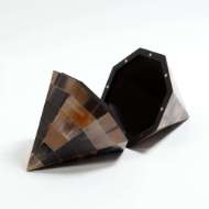 Picture of TRIANGLE CONE BOX-BROWN HORN