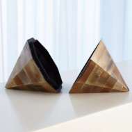 Picture of TRIANGLE CONE BOX-BROWN HORN