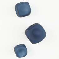 Picture of S/3 WALL ROCKS-FROSTED BLUE